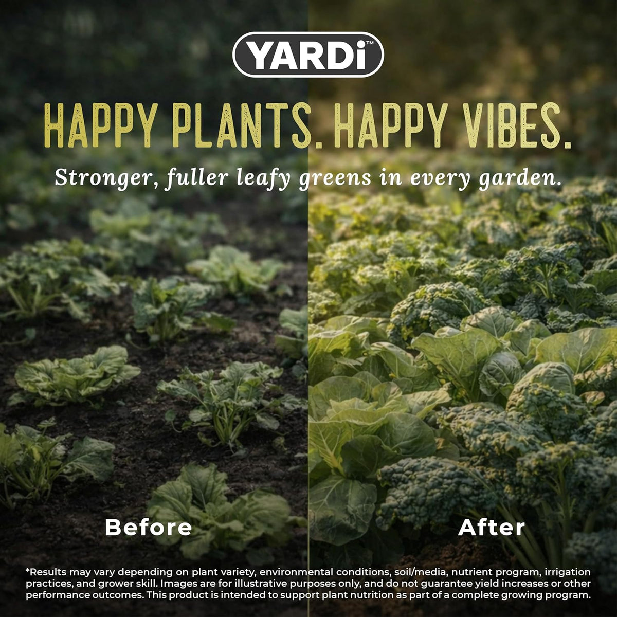YARDi Brassicas & Greens 8-3-3 plant food benefits for leafy greens