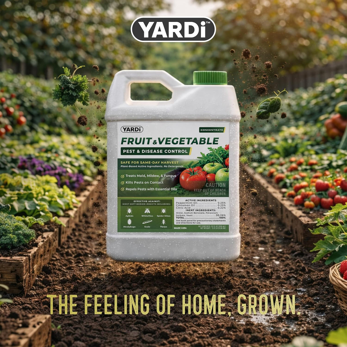 YARDi Pest & Disease Control safe for same-day harvest on edible crops