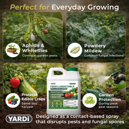 YARDi Fruit & Vegetable Pest & Disease Control — Plant-Based Pesticide & Fungicide