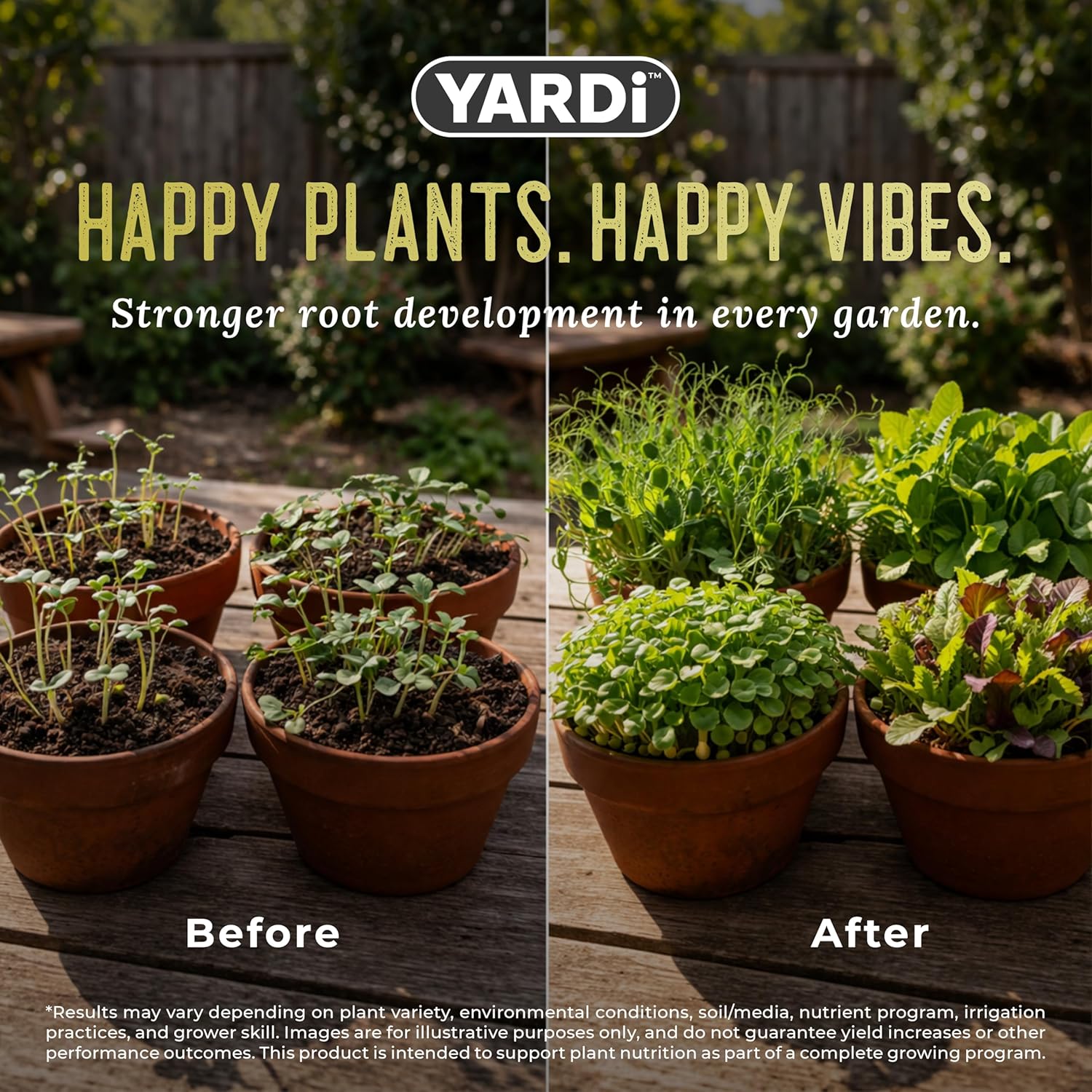YARDi Root & Grow fertilizer guaranteed analysis 8-16-8 with chelated micronutrients
