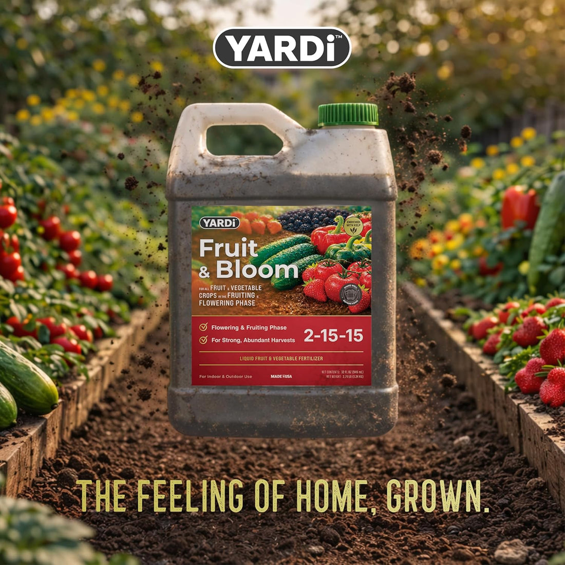 YARDi Fruit & Bloom 2-15-15 urea-free liquid fertilizer 32 oz bottle