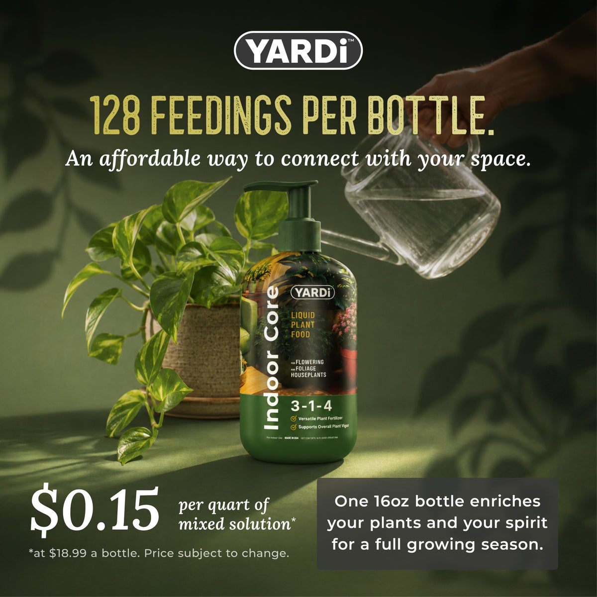 Indoor Core Liquid Houseplant Food 3-1-4